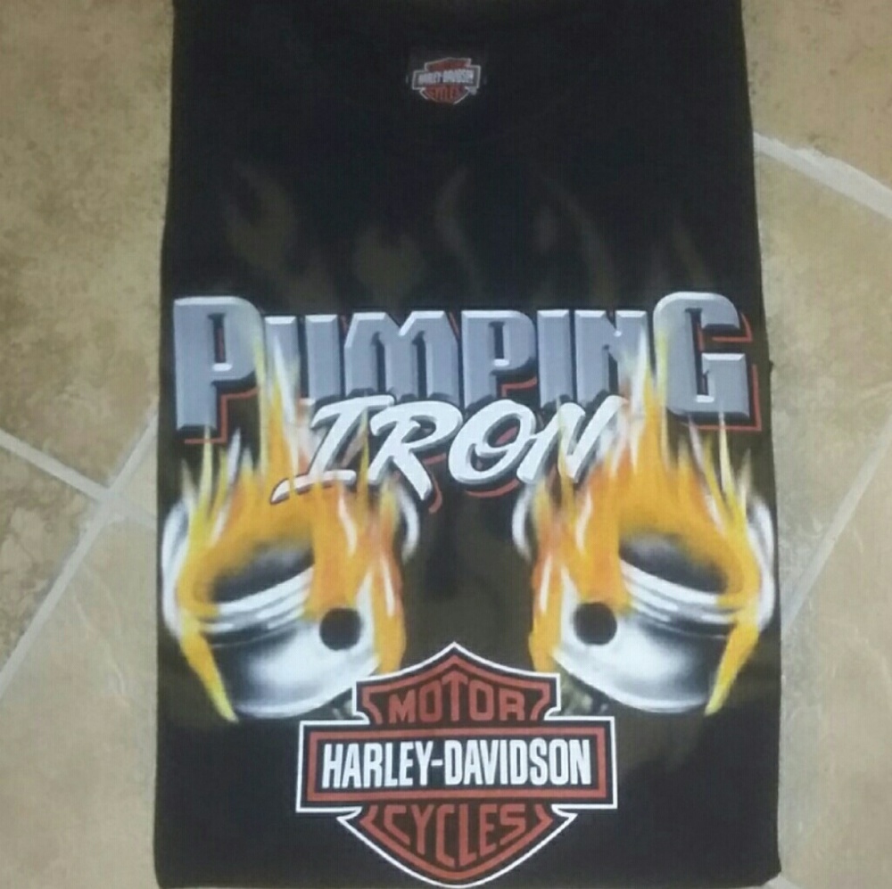 Harley Davidson Pumping Iron Sleeveless T shirt